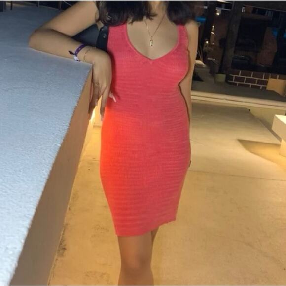 Wild Fable Women’s Sweater Halter Mini Dress – Coral Pink, XXL, NWT - Picture 7 of 8